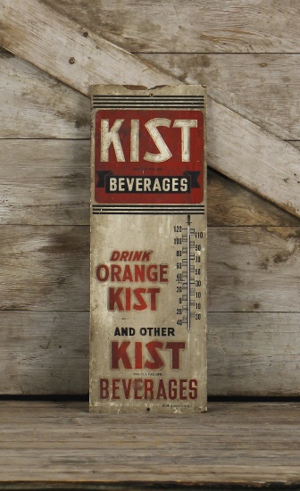 KIST Soda Thermometer Tin Advertising Sign