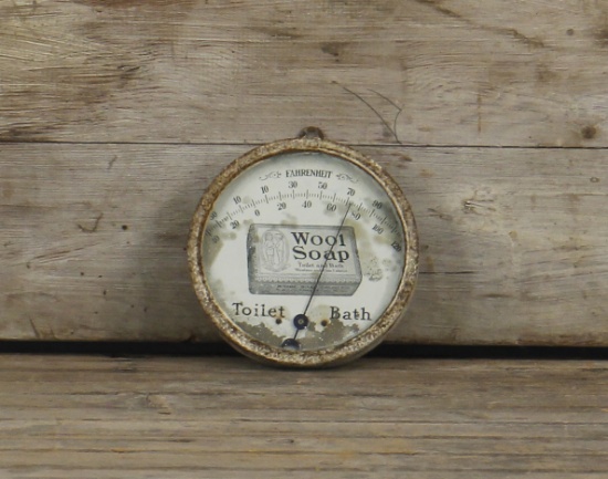 Wool Soap Round Thermometer Advertising Sign
