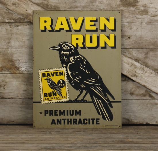Raven Run Anthracite Advertising Sign