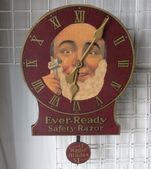 Ever-Ready Advertising Clock