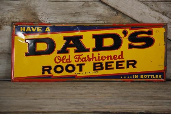 Dad's Root Beer Embossed Tin Sign