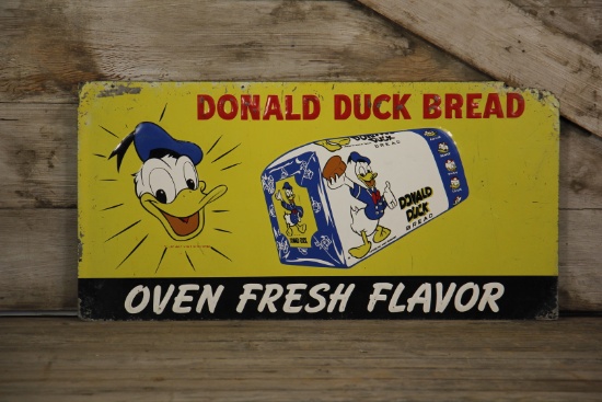Donald Duck Bread Advertising Sign Disney