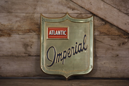 Atlantic Imperial Gas Pump Plate Sign