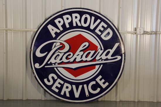 Packard Automobile Dealership Double-Sided Porcelain Sign
