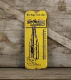Dr Pepper Yellow Advertising Thermometer Sign