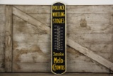 Pollack Wheeling Stogies Melo-Crowns Thermometer Sign