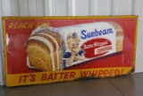 Sunbeam Bread Embossed Tin Sign - 35