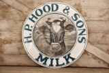 H.P. Hood & Sons Milk Porcelain Sign