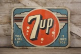 7UP Tin Advertising Sign