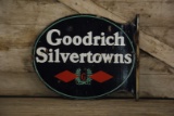 Goodrich Silvertowns Double-Sided Porcelain Flange Sign