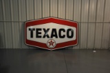 Texaco Gas Station Double-Sided Porcelain Sign