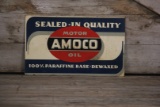 Amoco Permalube Motor Oil Double-Sided Sign
