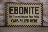 Ebonite Transmission Automobile Service : Garage Tin Sign