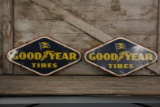Lot of 2 Goodyear Tire Signs