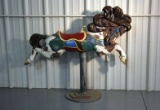 Contemporary Replica Bent Neck Jumper Carousel Horse