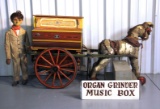 Vicente Llinares Organ Music Box w/Doll & Horse