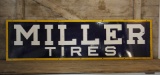 Miller Tires Porcelain Sign