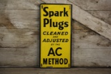 Spark Plugs Cleaned & Adjusted AC Method Tin Sign