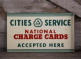 Cities Service National Charge Card Double-Sided Flange Sign