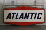 Atlantic Double-Sided Porcelain Sign - in Original Frame