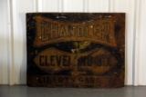 Chandler Cleveland Six Automobile Garage Dealership Sign