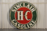 Sinclair H-C Gas Station Double-Sided Porcelain Sign - 48