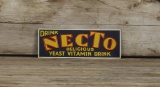Drink NECTO Soda Tin Advertising Sign