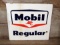 Vintage Porcelain Mobil Regular Gasoline Sign