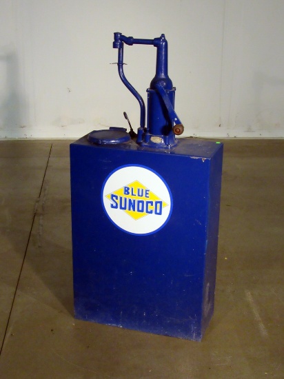 Vintage Blue Sunoco Oil Lubester Bennett