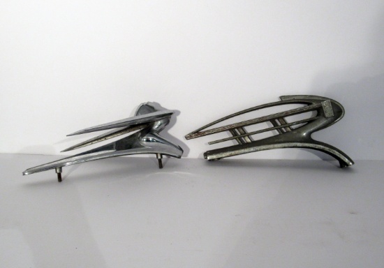 2 Vintage Nash Hood Ornaments