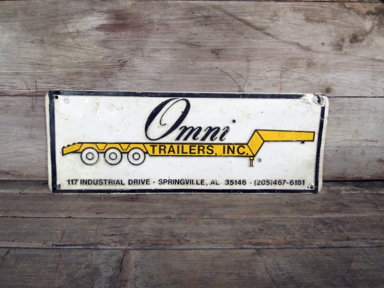 Omni Trailers Aluminum Alabama Sign