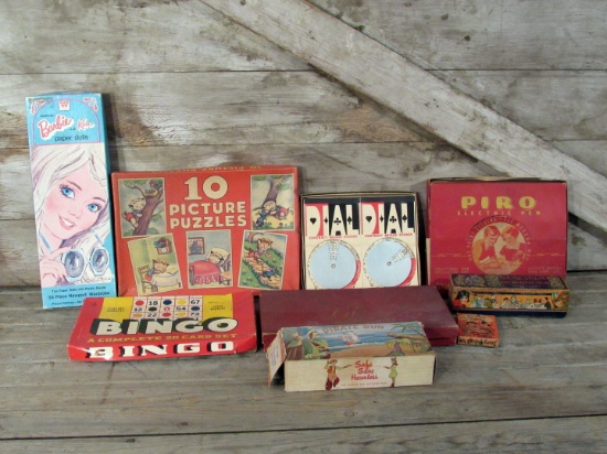 Vintage Barbie Paper Dolls, Bingo and Puzzles