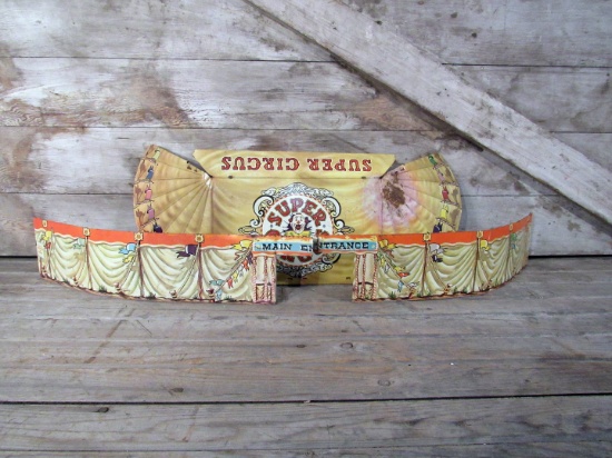 Vintage Super Circus Tin Tent