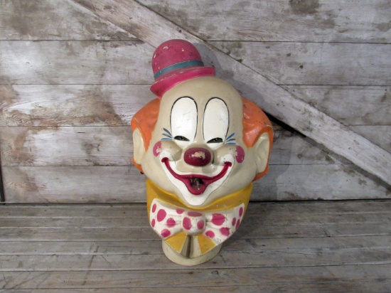 Vintage Clown Head Helium Balloon Filler