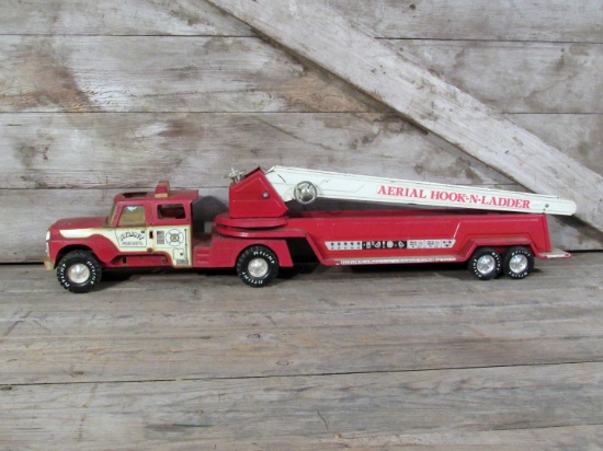 Vintage Nylint Fire Dept. Aerial Hook and Ladder Truck
