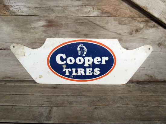 Vintage Cooper Tires Metal Display Sign