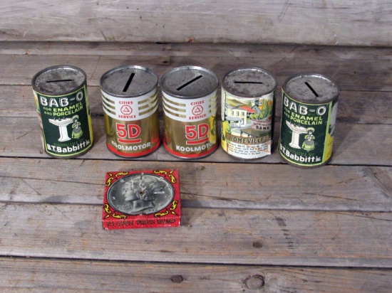 Small Round Tin Banks