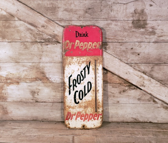 Vintage Dr Pepper Frosty Cold Thermometer