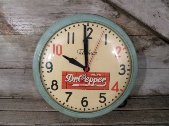Vintage Dr Pepper Good for Life Clock