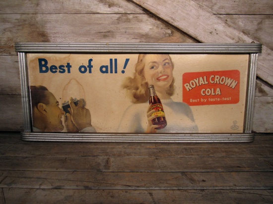 Vintage Royal Crown Best Of All Wood and Cardboard Sign