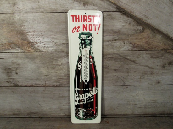 Vintage Grapette Grape Soda Thermometer