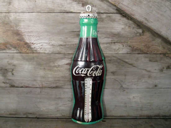 Vintage Coca Cola Bottle Thermometer