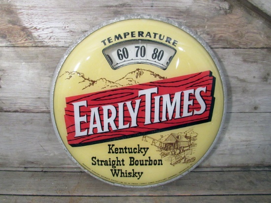 Vintage Early Times Kentucky Whiskey Thermometer