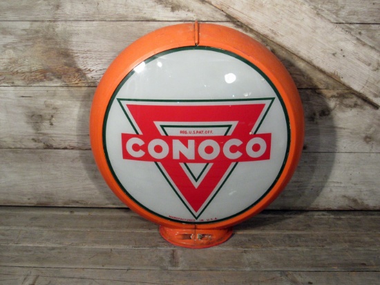 Vintage Conoco Gas Globe