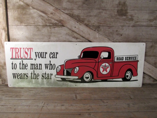 Texaco Road Service Replica Metal Sign