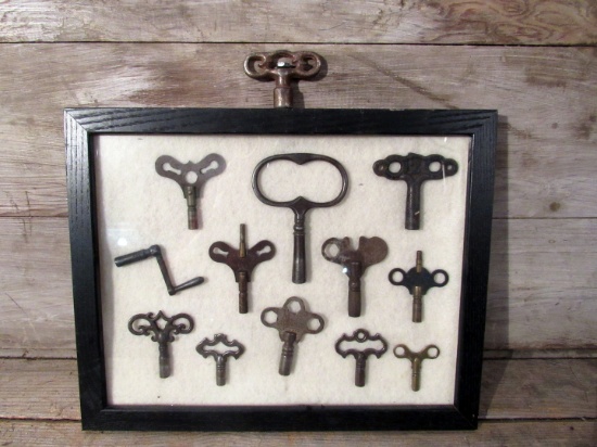 Vintage Skeleton Key Lot in case