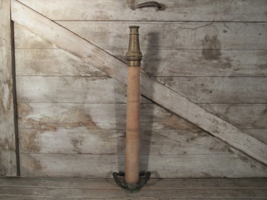 Vintage Brass Fire Hose Nozzle