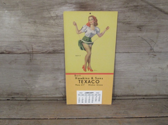 Vintage Texaco 1952 Pin Up Calendar