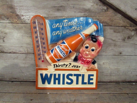 Vintage Thirsty Just Whistle Ceramic Thermometer