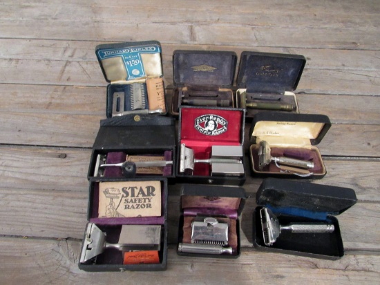 Vintage Body Razor Lot with Cases